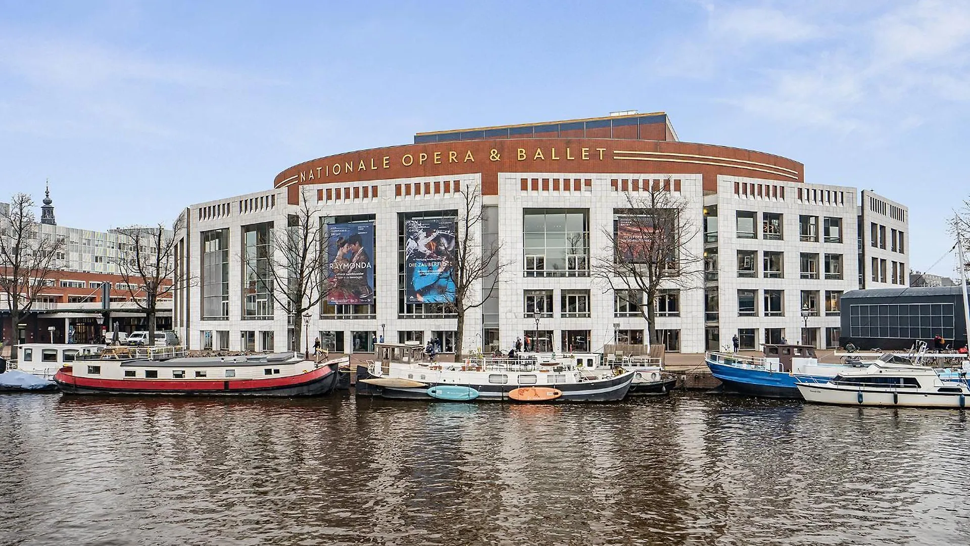 Amstel Houseboat Studio Right Across The Opera Amsterdam