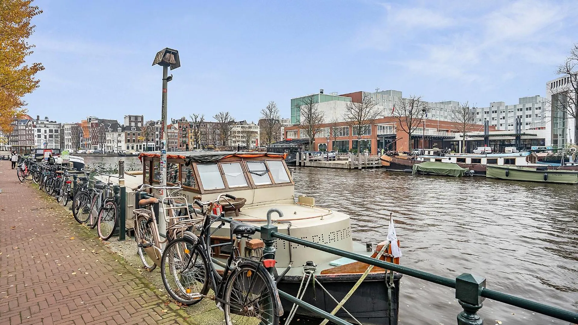Amstel Houseboat Studio Right Across The Opera Amsterdam Netherlands